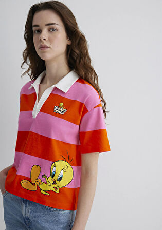 Tweety Baskılı Turuncu Tişört 1613369-90732