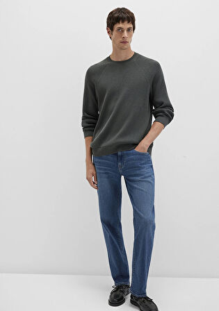 Bisiklet Yaka Yeşil Kazak 0710307-71598