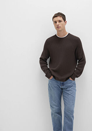 Bisiklet Yaka Kahverengi Kazak 0710307-70219