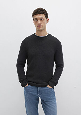 Yün Karışımlı Siyah Kazak 0710291-900