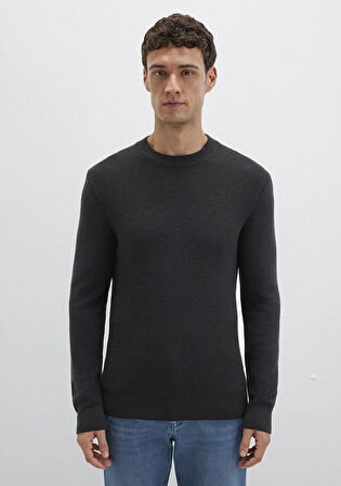 Yün Karışımlı Siyah Kazak 0710291-900