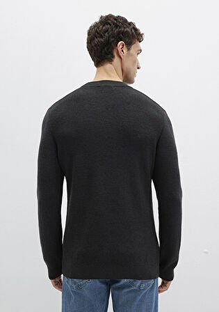 Yün Karışımlı Siyah Kazak 0710291-900