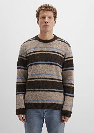 Yün Karışımlı Kahverengi Kazak 0710332-70251