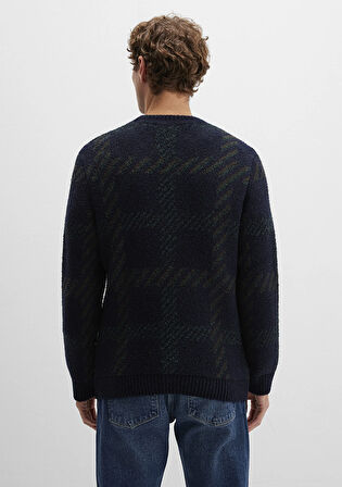 Yün Karışımlı Lacivert Kazak 0710333-70497