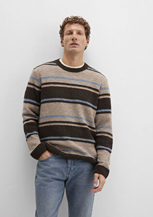 Yün Karışımlı Kahverengi Kazak 0710332-70251