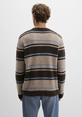 Yün Karışımlı Kahverengi Kazak 0710332-70251