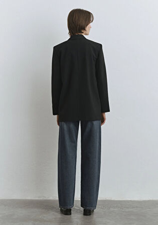 Siyayh Çizgili Blazer 1110519-85353