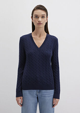 V Yaka Lacivert Kazak 1710340-84371