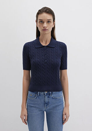 Lacivert Triko Polo 1710328-84371