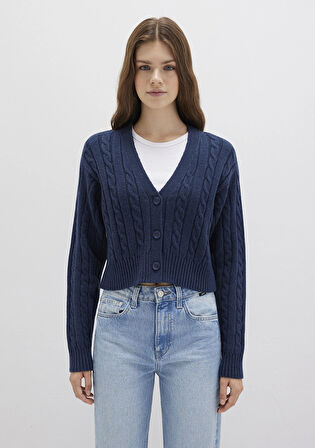 Düğmeli Lacivert Hırka 1710576-70488