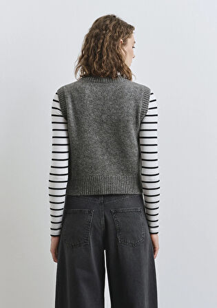 Yün Karışımlı Antrasit Süveter 1710711-87829