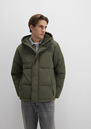 Kapüşonlu Haki Ceket 0110683-80714