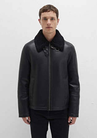 Siyah Siyah Suni Deri Ceket 0110670-71379