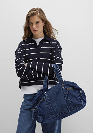 Denim Omuz Çantası 1913468-22189