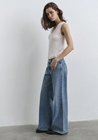 Sandy Extra Wide Açık Mavi Jean Pantolon 1012634-90598