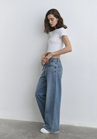 Windy Extra Loose Koyu Mavi Jean Pantolon 1012626-90559