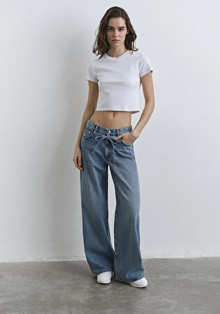 Windy Extra Loose Koyu Mavi Jean Pantolon 1012626-90559