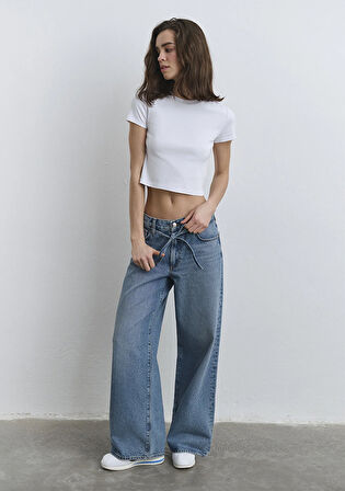 Windy Extra Loose Koyu Mavi Jean Pantolon 1012626-90559