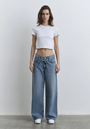 Windy Extra Loose Koyu Mavi Jean Pantolon 1012626-90559