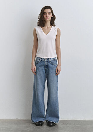 Sandy Extra Wide Açık Mavi Jean Pantolon 1012634-90598
