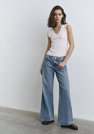 Sandy Extra Wide Açık Mavi Jean Pantolon 1012634-90598