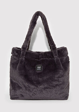 Antrasit Peluş Omuz Çantası 197617-80867