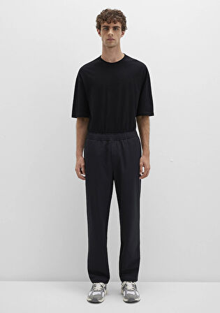 Siyah Spandex Spor Pantolon 0010503-71379