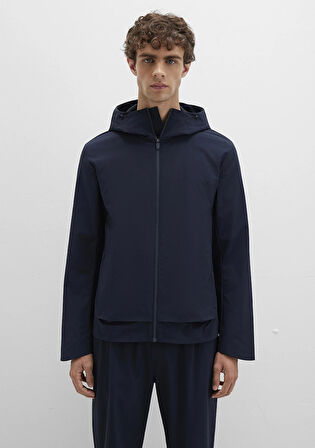 Kapüşonlu Mavi Spor Ceket 0110728-86623