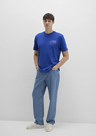Mavi Jeans Baskılı Mavi Tişört 0612937-70907