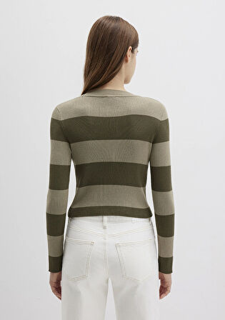 Blok Renkli Haki Kazak 1710724-90943