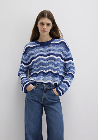 Jakarlı Mavi Kazak 1710639-70758