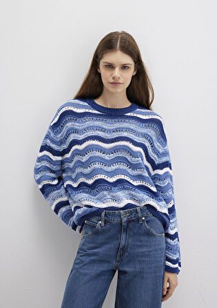 Jakarlı Mavi Kazak 1710639-70758