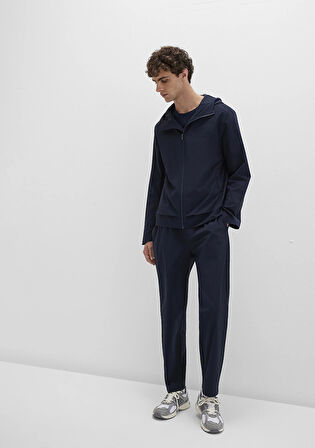 Lacivert Spandex Spor Pantolon 0010504-86623