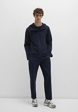 Lacivert Spandex Spor Pantolon 0010504-86623