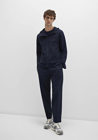 Lacivert Spandex Spor Pantolon 0010504-86623