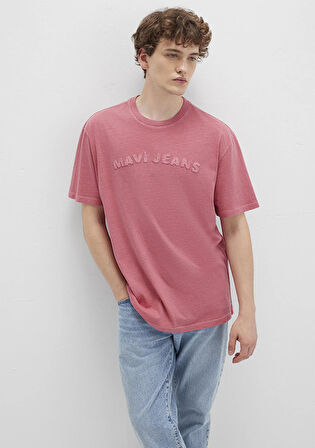 Mavi Jeans Baskılı Pembe Tişört 0612953-71079