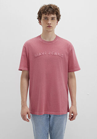 Mavi Jeans Baskılı Pembe Tişört 0612953-71079