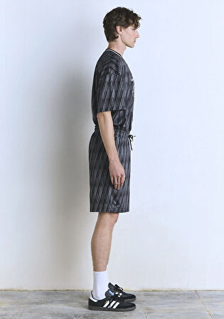 91 Baskılı Siyah Şort 0410289-90556