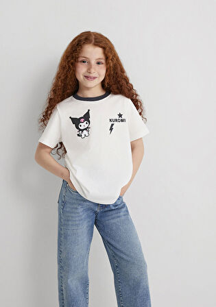 Kuromi Baskılı Ekru Tişört 7610378-70057