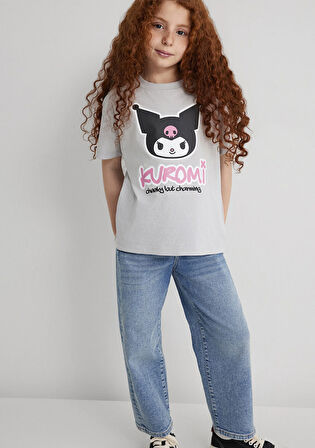 Kuromi Baskılı Gri Tişört 7610379-70075