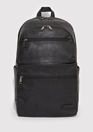 Suni Deri Siyah Sırt Çantası 0911952-900