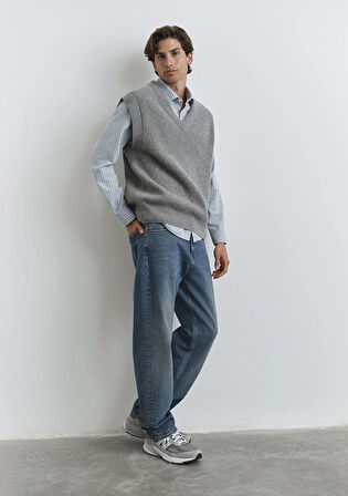 Toronto Street Puslu Indigo Mavisi Jean Pantolon 0010289-90625