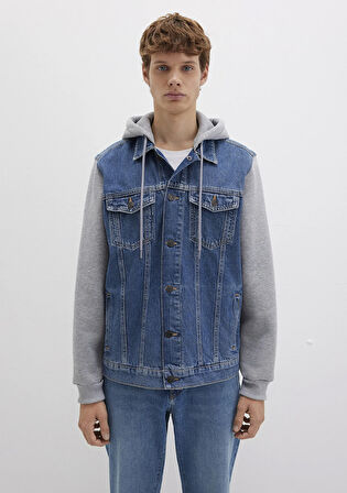 Lenny 90lar Vintage Indigo Mavi Jean Ceket 0112735-90399