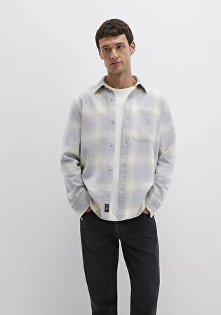 Kareli Mavi Gömlek 0211637-90847