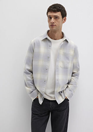 Kareli Mavi Gömlek 0211637-90847