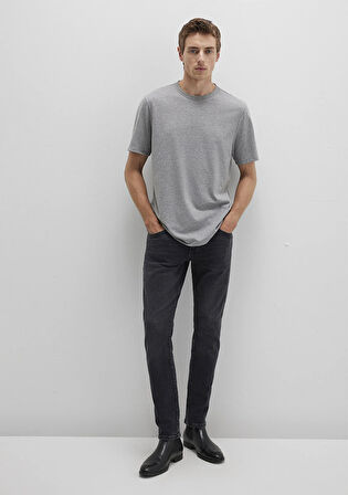 Gri Basic Tişört 0612854-80018