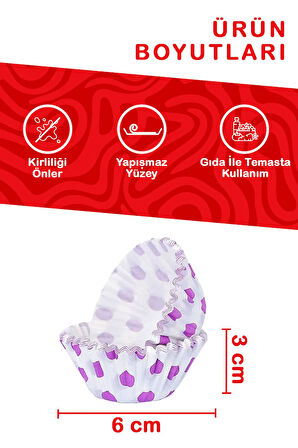 Mithra Life 100 Lü Renkli Muffin Cupcake Kâğıdı Mıt1137