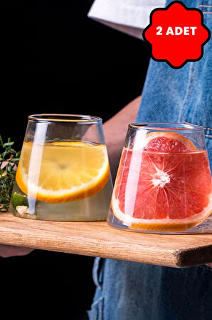 Mithra Life 2 Adet Isı Dayanıklı 400 ml Kahve, Meşrubat, Viski, Kokteyl, Sunum Bardağı MIT1145