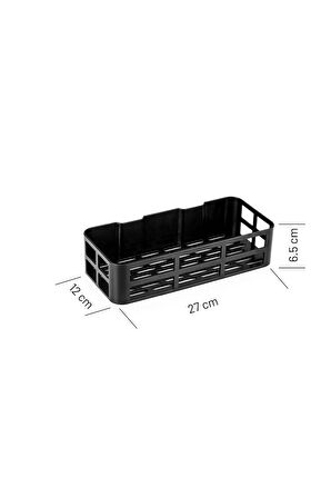 Mithra Life 2 Adet Düzenleyici Yapışkanlı Banyo Organizer Duş Rafı MIT1146