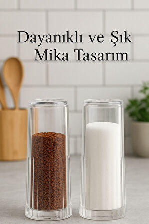 Mithra Life 2 Li Mika Baharatlık Tuzluk Biberlik Seti MIT1204